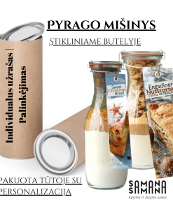 Pyrago mišinys stikliniame butelyje | ŠOKOLADINIS PYRAGAS 2
