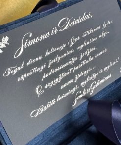 Prabangus vokas piniginei dovanai |  SVEIKINIMAI ‘ mėlyna 4