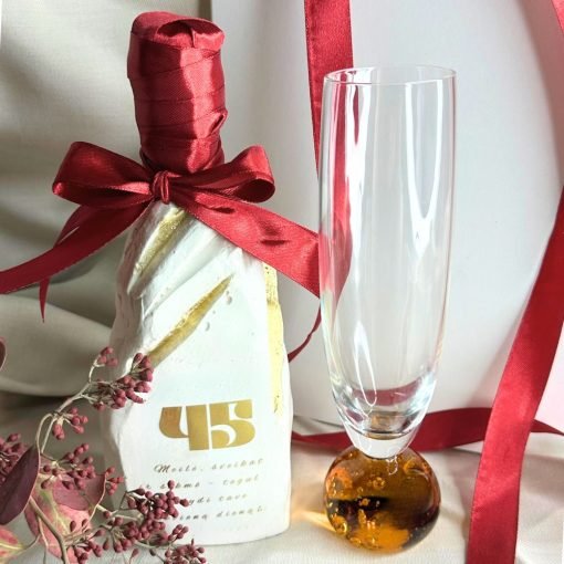 Mažas sveikinimo butelis su dėžute | KAMPAI + vokas pinigams - Image 4