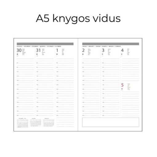 Darbo knyga minkštu viršeliu su gumele | URANAS - Image 2