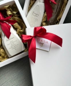 Mini kvietimas/padėka Krikšto Tėveliams su dėžute | ORIGINALU