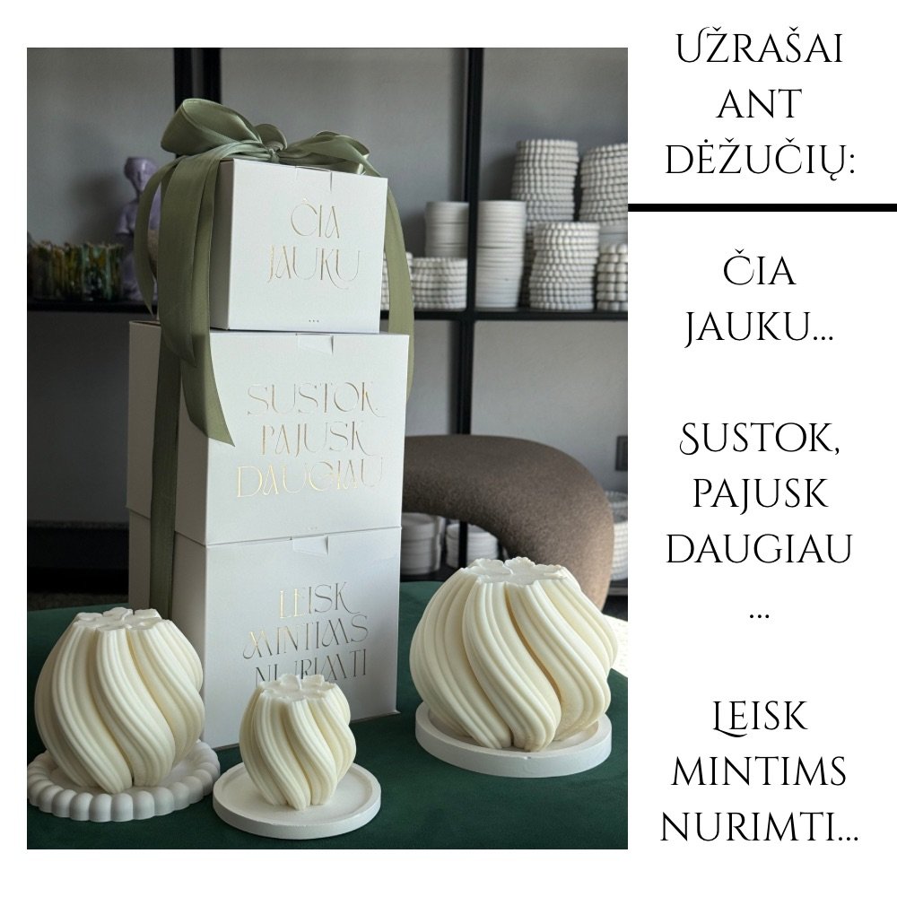 Žvakių rinkinys | TĖKMĖ - Image 3
