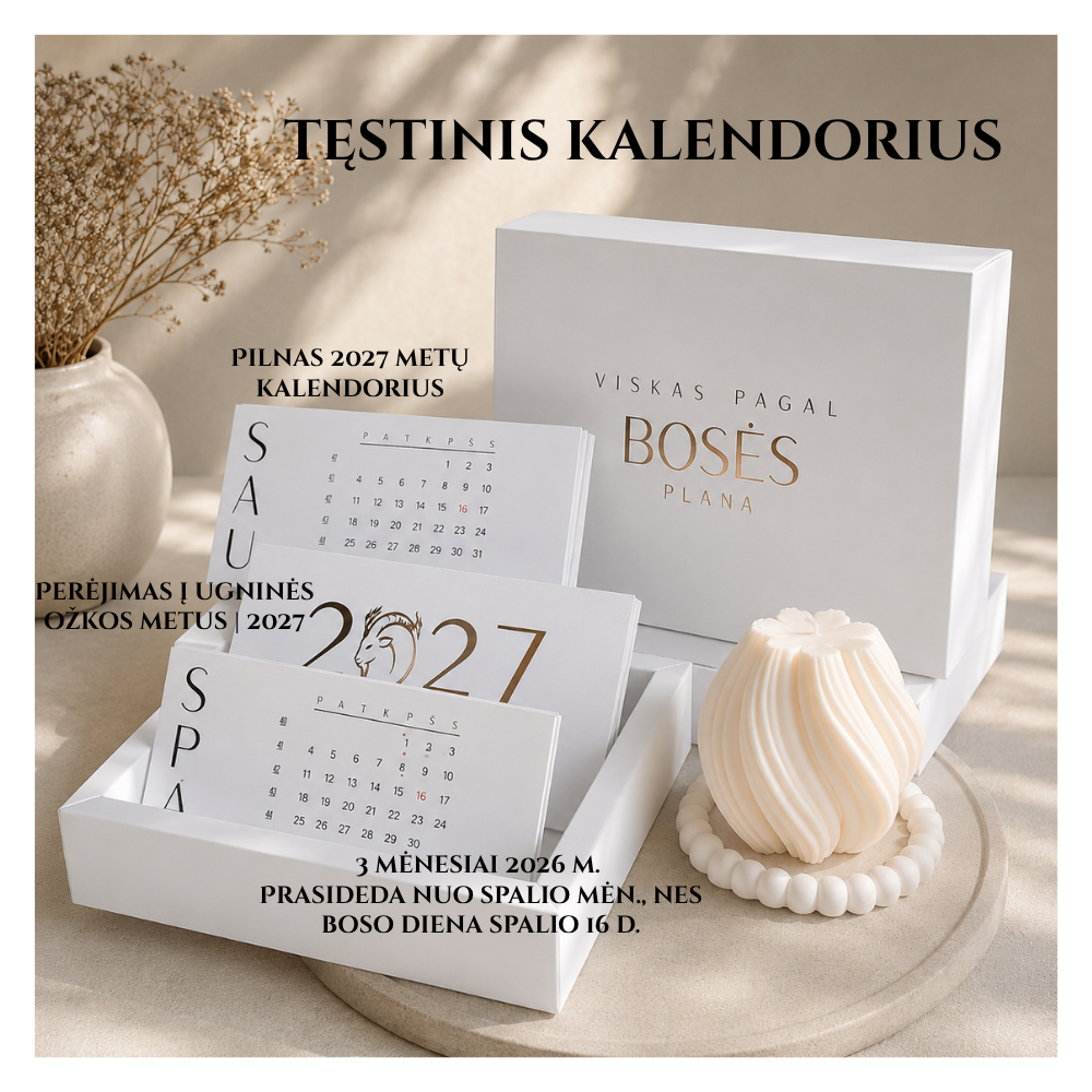 Limituotas BOSĖS kalendorius | KLASIKA - Image 3
