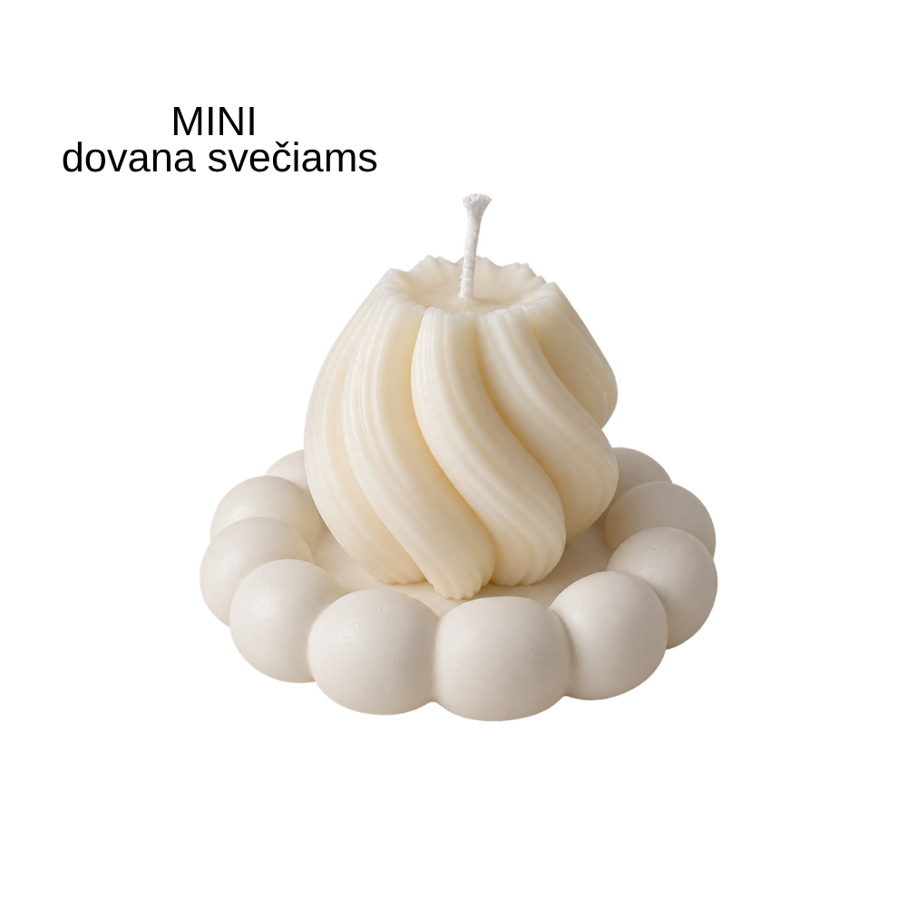 Žvakė su gipso padėkliuku | MINI - Image 2