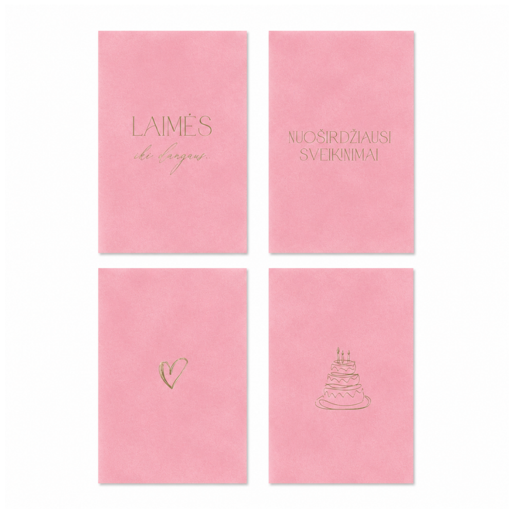 MINI vokelių rinkinys 4 vnt. | PROGA'baby pink